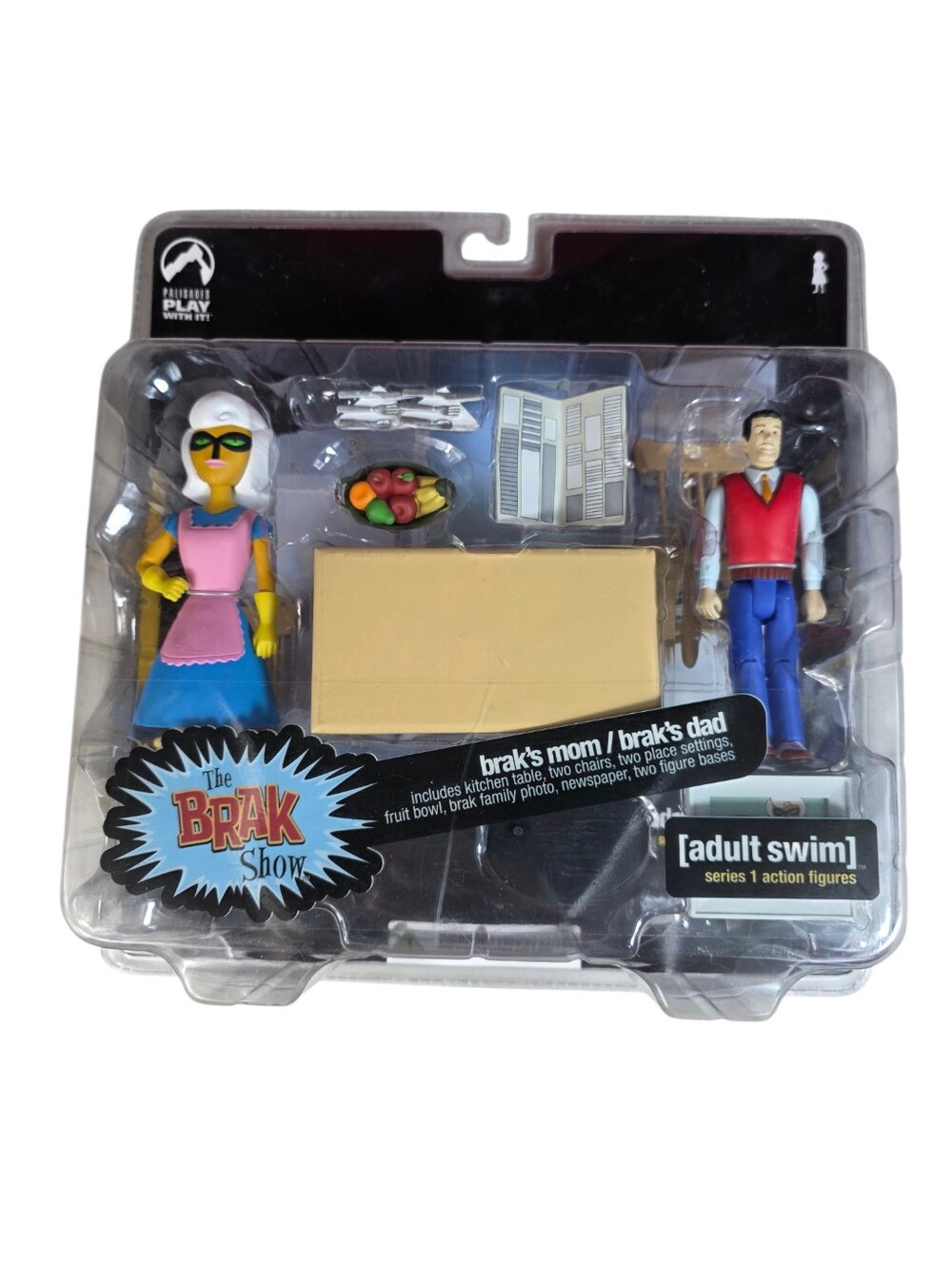 Palisades BRAK SHOW Action Figures ADULT SWIM Mom/Dad ~NOS~ SERIES 1 🔥 2005
